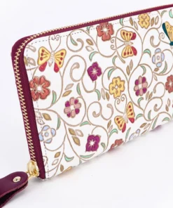 Made In Japan Wallets Butterfly Flight Long Zip Around Wallet