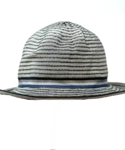 Grevi Striped Cotton Trilby With Slim Ribbon Hats