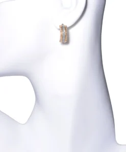 Shana Gulati Jewelry Lina Hoops Pave Black Diamond