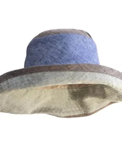 Grevi Linen Neutral Colorblock Floppy Hats