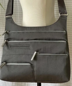 Highway Buzz TEELA- Medium Multi-Pocket Bag | Stone | Adjustable Cross-Body Strap Bags