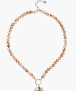 Chan Luu SALE Sunstone And Silver Coin Necklace