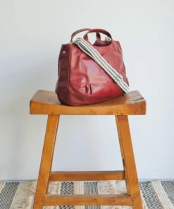 Brontibay Paris Bags Bridget Sassy Leather Handle Crossbody Woody