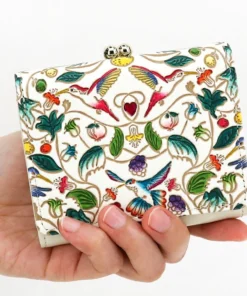 Made In Japan Wallets Hummingbirds Small Trifold Frame Wallet