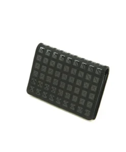 INDEN Est 1548 Wallets Chevron And Studs Business Card Case