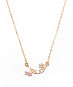 Shana Gulati Crescent Moon Star Pendant Jewelry