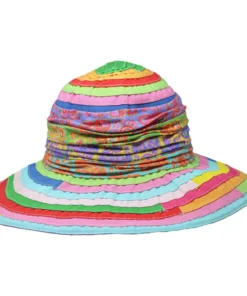 Grevi Rainbow Ribbon Liberty Patchwork Floppy Hats
