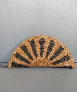 Raba Madagascar Contrast Trim Large Fan Clutch Our Collection