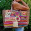 Raba Madagascar Bags Rio Large Patchwork Raffia Tote