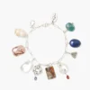 Chan Luu Multi Stone Silver Charm Bracelet Jewelry